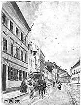 Weingraben, Aquarell Valentin Ott, Ende 1930er