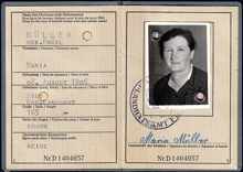 Personalausweis Maria M�ller, *08.08.1906 †11.06.1978 (geb. Kn�bl)