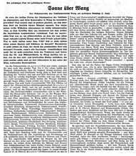 Bericht �ber Fahnenweihe des Sch�tzenverein Wang am 01. Juni 1958