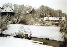 Blick zum M�hlbach im Winter