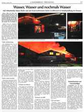 Gro�feuer am 4. August 2018 bei Holzhandel Kohn in Zieglberg