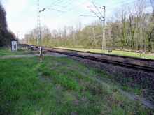 Schrankenanlage Hohlweg unterhalb des Schlosses Isareck, 2010
