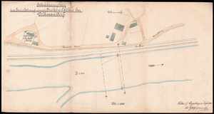 1885 - Situationsplan zur Errichtung einer Drahtseilf�hre bei Volkmannsdorf