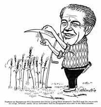 Ludwig Hatzl *19.02.1916 †30.09.1995 Karikatur von Willi Sauerstein 1986
