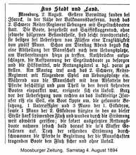 1894 - das 2. Schwere Reiter-Regiment �bt bei Volkmannsdorf
