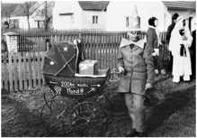 Schulkinder Volkmannsdorf, auf dem Weg nach Isareck 1960er Jahre