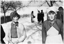 Schulkinder Volkmannsdorf, Faschingstreiben Isareck 1960er Jahre