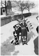 Schulkinder Volkmannsdorf, auf dem Weg nach Isareck 1963