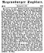 30. Juni 1869 - Namensfest des Herrn Benefiziaten Peter Hauser *25.06.1824 in Plattling
