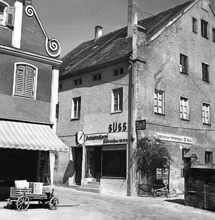 Moosburg Fingerg�sschen HausNr 5, Schreibwaren S�SS, 1950er Jahre