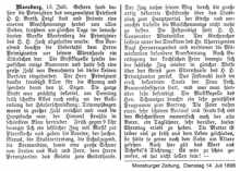 Primizfeier H.H. Bartholom�us Heigl in Moosburg 13. Juli 1896