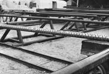 Moosburg S�d Chemie, 02.05.1968 Tiefbohrstelle Bohrgest�nge