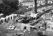 Moosburg S�d Chemie, 02.05.1968 Bohrarbeiten der Firma Schlumberger
