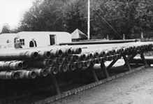 Moosburg S�d Chemie, 02.05.1968 Tiefbohrstelle Bohrgest�nge