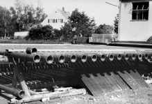 Moosburg S�d Chemie, 06.05.1968 das Bohrgest�nge kann abtransportiert werden