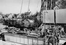 Moosburg S�d Chemie, 06.05.1968 Bohrarbeiten der Tiefbohrstelle