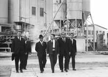 S�d Chemie, Stadtrat besichtigt die geplante Tiefbohrstelle 11.04.1968