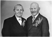 Volkmannsdorferau 40j�hrige Hochzeit am 25.9.1957 von Obermaier Josef und ?