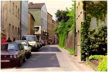 Moosburg Weingraben 1993, Blick vom Fertleck entgegen der Einbahnstrasse