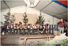 Dorffest 1984 - 1. Bürgermeister Max Stöber und die Auer Dorfmusik
