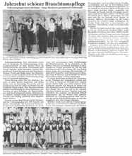 Volkstanzgruppe feiert Jubil�um, Moosburger Zeitung 1990