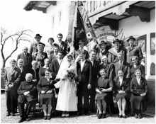 Hochzeit Michael M�ller und Amalie, geb. Wolf 1960 in Isareck