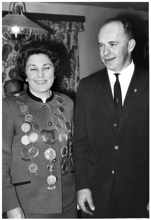 16.02.1968 Die Sch�tzenk�nigin von 1967, Maria Schwaiger wird entthront neuer Sch�tzenk�nig ist Hans Schnaitl