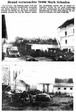 13. M�rz 1976 Aselm�hle - Brand verursachte 70.000 Mark Schaden