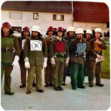 22. Juli 1977 L�schgruppe der Freiw. FW Volkmannsdorferau - Leistungsabzeichen Bronze