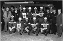 Leistungsabzeichen in Gold f�r 2. L�schgruppe der Freiwilligen Feuerwehr Volkmannsdorferau - Abnahme 16.09.1988