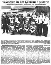 Feuerwehrleistungsabzeichen in Silber war eine gemeinsame Sache - 30.06.1989