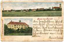 Postkarte 1898 - Gruss aus Isareck
