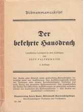 1983 Theatergruppe der FFrw. Wang: „Der bekehrte Hausdrach“ B�hnenmanuskript