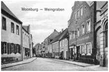 Moosburg Weingraben, Ausschnitt aus Postkarte vom 03.06.1931