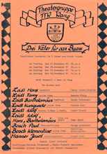 1987 Theatergruppe der FFrw. Wang: „Drei V�ter f�r oan Buam“ Termine und Besetzung