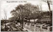 Burgermüllerkeller von Jos. Wolf, Ausschnitt Postkarte 1910