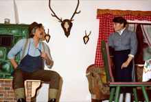 1981 Theatergruppe der FFrw. Wang: Ernst Schwaiger und  Barbara Schlecht  „Der Latschenbauer Sepp auf Brautschau“