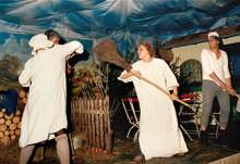 1987 Theatergruppe der FFrw. Wang:   Franz Schnelldorfer, Gisela Frey, Ernst Schwaiger „Drei V�ter f�r oan Buam“