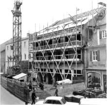 Moosburg Weingraben, Bankhaus Sperrer Richtfest 1968