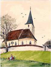 Wang, Aquarell von Val. Ott 1941