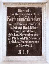 Grabstein von Korbinian Schr�cker