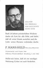 Pater Hans Held 1964, 25 Jahre Priester