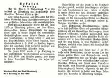 Nachruf auf Benefiziat Andreas Kleidorfer *1825 †1865