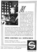 Anzeige S�d Chemie AG vom 14.06.1958 anl��lich 800 Jahre M�nchen