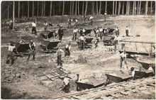 Moosburg, S�d Chemie, viel Handarbeit im Tagebau und in der Grube in den 1930er Jahren