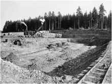 Tagebau zum Abbau von Bentoniten