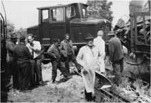 10. Mai 1961, Rangierunfall in der Driescherstrasse mit der S�d Chemie Werkslok