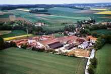 Luftaufnahme S�gewerk und Ziegelei von Karl Kohn in Zieglberg