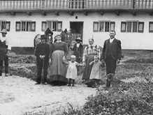 Volkmannsdorf, Austragsbauer Martin Sellmaier mit Frau Maria Sellmaier geb. Mayer