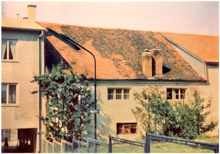Moosburg Rosenhof Kino, Juli 1962, vom Rosenhof-/Krankenhausweg aus gesehen